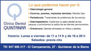 Publicidad Clinica dental Quintanar Interior