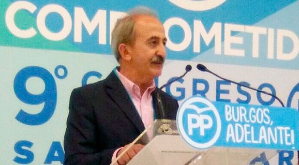 Ramiro Ibáñez en el Congreso de Pinares del PP en 2017.