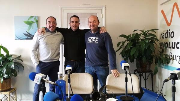 JJ.Andrés, Germán y Borja tras la entrevista en Radio Evolución.